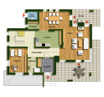 Kalabria 2 rzut parteru